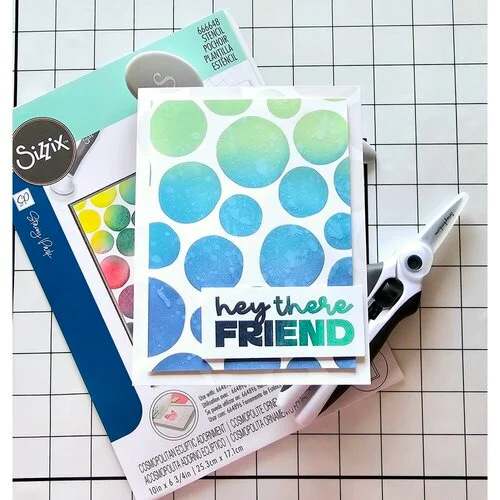 Scrapbook.com - Clear Photopolymer Stamp Set - Mini Hey There Friend 4 Scrapbook.com - Clear Photopolymer Stamp Set - Mini Hey There Friend