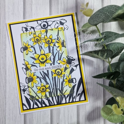 Creative Expressions - Pre-Cut Rubber Stamps - Daffodil