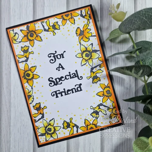 Creative Expressions - Pre-Cut Rubber Stamps - Daffodil