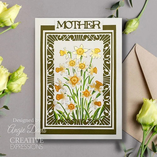 Creative Expressions - Pre-Cut Rubber Stamps - Daffodil