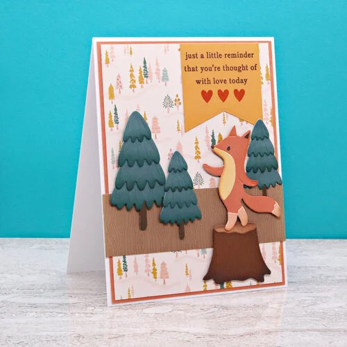 Scrapbook.com - Decorative Die and Stamp Set - Woodland - Enchanted Forest