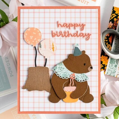 Scrapbook.com - Decorative Die and Stamp Set - Woodland - Enchanted Forest
