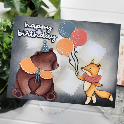Scrapbook.com - Decorative Die and Stamp Set - Woodland - Enchanted Forest