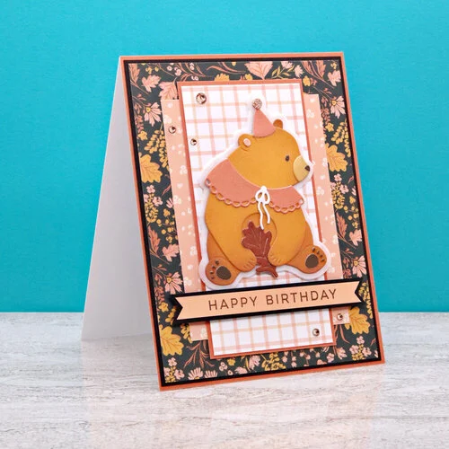 Scrapbook.com - Decorative Die and Stamp Set - Woodland - Enchanted Forest