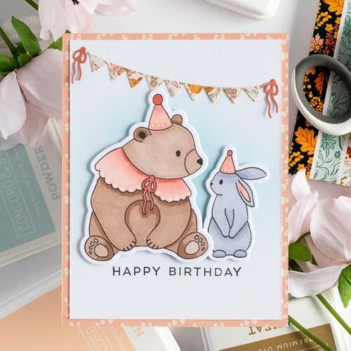 Scrapbook.com - Decorative Die and Stamp Set - Woodland - Enchanted Forest