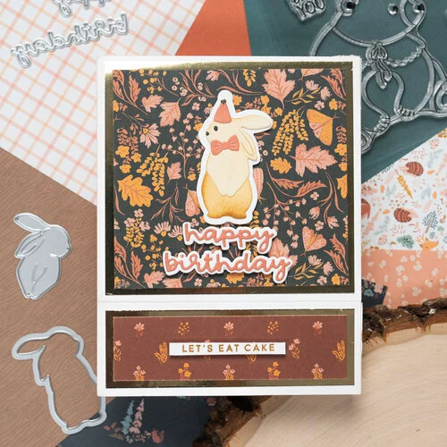 Scrapbook.com - Decorative Die and Stamp Set - Woodland - Enchanted Forest