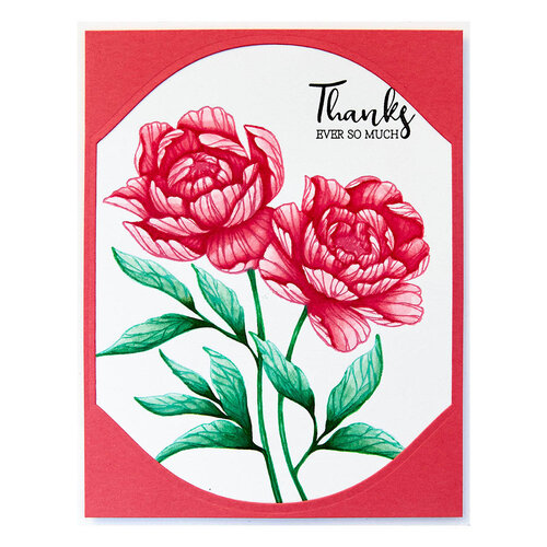 Spellbinders - BetterPress Collection - Press Plate and Registration - Peony Perfection 5 Spellbinders - BetterPress Collection - Press Plate and Registration - Peony Perfection