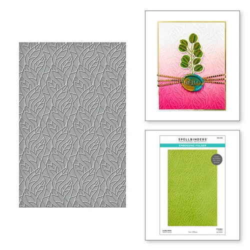 Spellbinders - Propagation Garden Collection - Embossing Folder - Leafy Helix