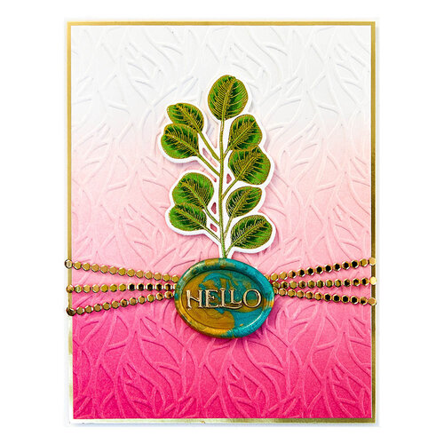 Spellbinders - Propagation Garden Collection - Embossing Folder - Leafy Helix