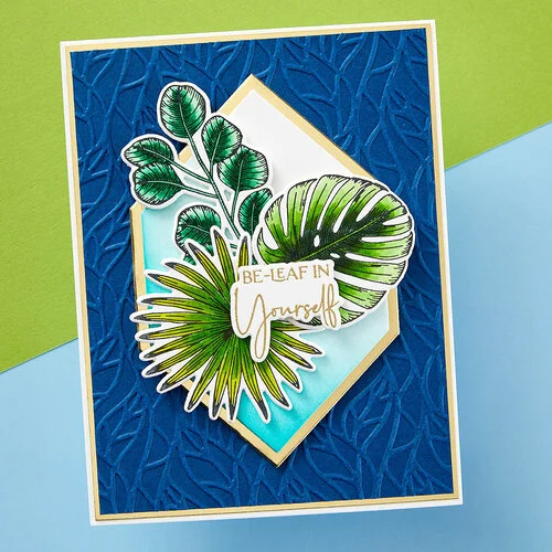 Spellbinders - Propagation Garden Collection - Embossing Folder - Leafy Helix
