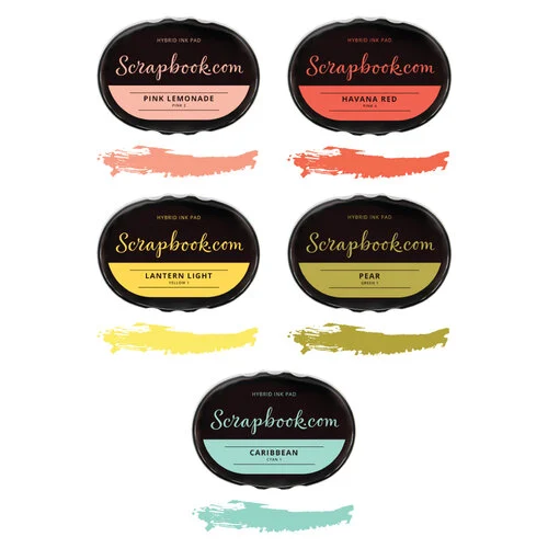 Scrapbook.com - Premium Hybrid Ink Pad Kit - In Bloom 1 Scrapbook.com - Premium Hybrid Ink Pad Kit - In Bloom