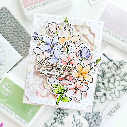 Pinkfresh Studio - Artsy Floral Collection - Dies - Sakura