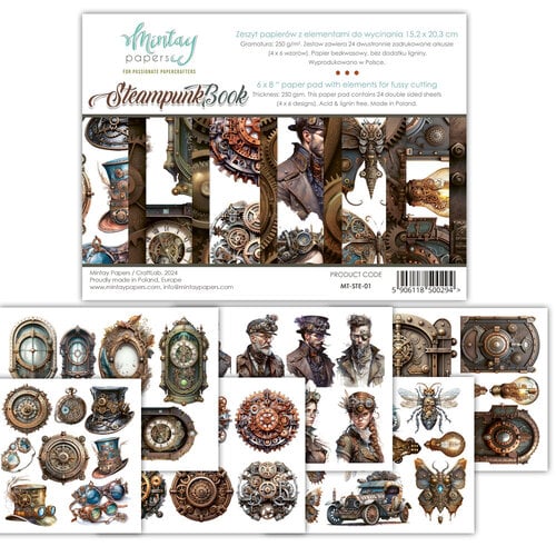 Mintay Papers - 6 x 8 Paper Pad - Steampunk