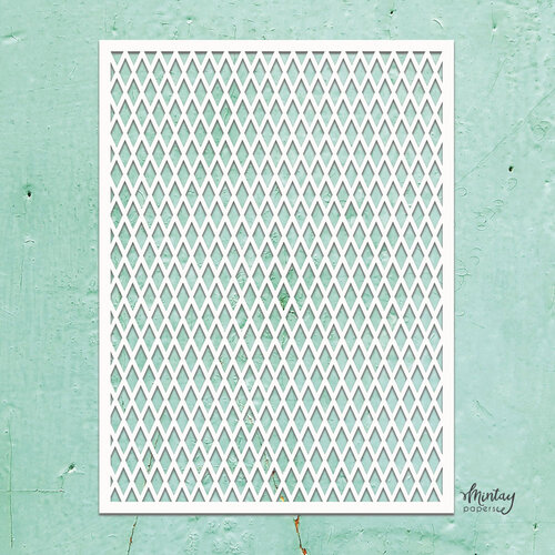 Mintay Papers - Kreativa Collection - 6 x 8 Stencils - Diamond Pattern