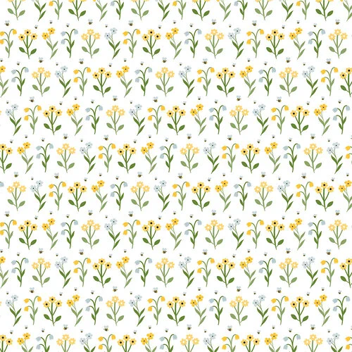 Echo Park - Happy As Can Bee Collection - 12 x 12 Double Sided Paper - Sunny Day Stems 2 Echo Park - Happy As Can Bee Collection - 12 x 12 Double Sided Paper - Sunny Day Stems
