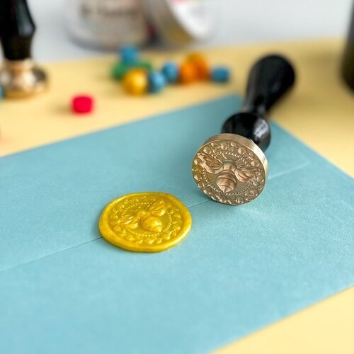 Honey Bee Stamps - Wax Stamper - 3D Spring Bee 2 Honey Bee Stamps - Wax Stamper - 3D Spring Bee