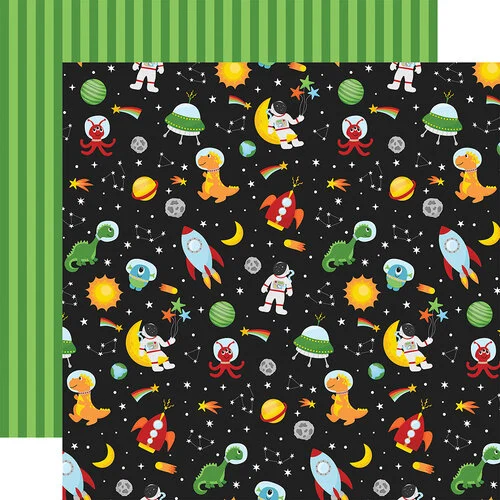 Echo Park - Blast Off Collection - 12 x 12 Double Sided Paper - Blast Off Friends 1 Echo Park - Blast Off Collection - 12 x 12 Double Sided Paper - Blast Off Friends