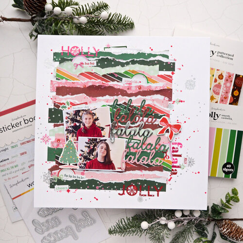 Scrapbook.com - Holiday - Patterned Cardstock Paper Pad - Double Sided - 6x8 - 40 Sheets