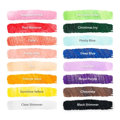 Scrapbook.com - Glitter Brush Marker Bundle - Complete Collection - 16 Pack