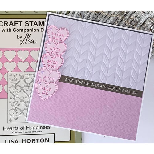 Lisa Horton Crafts - 3D Embossing Folder - Knitted 2 Lisa Horton Crafts - 3D Embossing Folder - Knitted