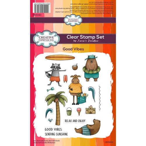 Creative Expressions - Clear Photopolymer Stamps - Good Vibes