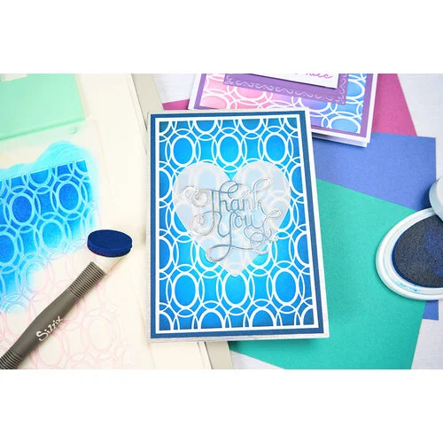 Sizzix - Stacey Park - Stencils - Cosmopolitan - Golden Rings