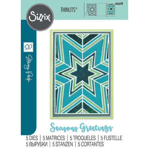 Sizzix - Stacey Park - Thinlits Dies - Cosmopolitan - Christmas, Star Bright