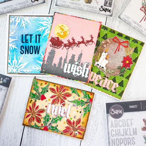 Sizzix - Tim Holtz - Thinlits Dies - Vault Holiday Classic 20 Sizzix - Tim Holtz - Thinlits Dies - Vault Holiday Classic