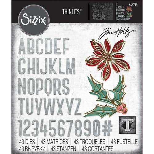 Sizzix - Tim Holtz - Thinlits Dies - Vault Seasonal Sketch 1 Sizzix - Tim Holtz - Thinlits Dies - Vault Seasonal Sketch