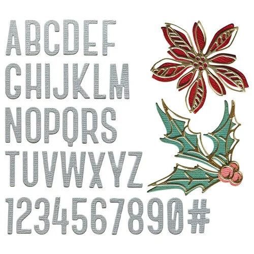 Sizzix - Tim Holtz - Thinlits Dies - Vault Seasonal Sketch 2 Sizzix - Tim Holtz - Thinlits Dies - Vault Seasonal Sketch