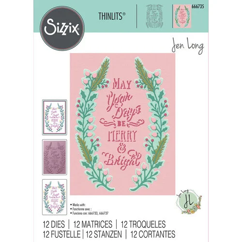 Sizzix - Thinlits Dies - Merry and Bright