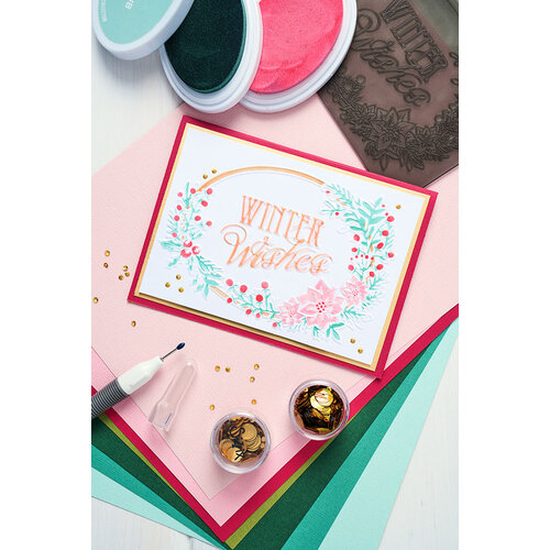 Sizzix - Layered Stencils - Winter Wishes 4 Sizzix - Layered Stencils - Winter Wishes