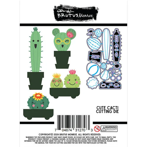 Brutus Monroe - Succulent And Cactus Collection - Dies - Cute Cacti