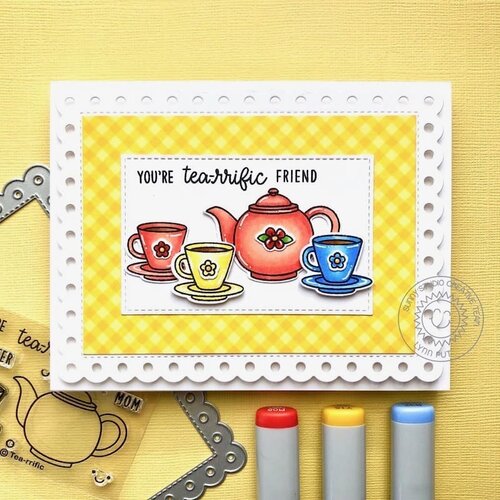 Sunny Studio Stamps - Sunny Snippets - Craft Dies - Tea-riffic 5 Sunny Studio Stamps - Sunny Snippets - Craft Dies - Tea-riffic