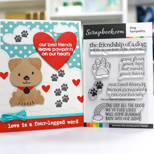 Scrapbook.com - Clear Photopolymer Stamp Set - Dog Sympathy 3 Scrapbook.com - Clear Photopolymer Stamp Set - Dog Sympathy