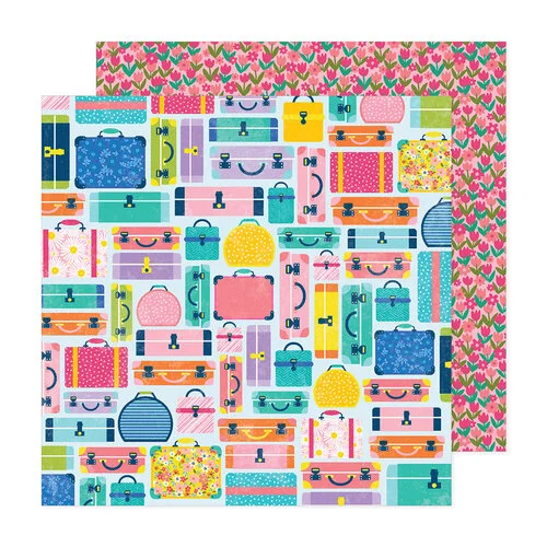 Paige Evans - Adventurous Collection - 12 x 12 Double Sided Paper - 3