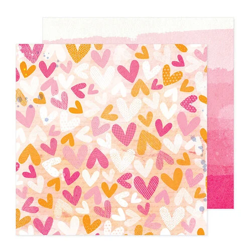 Vicki Boutin - Bold Bright Collection - 12 x 12 Double Sided Paper - Take Heart
