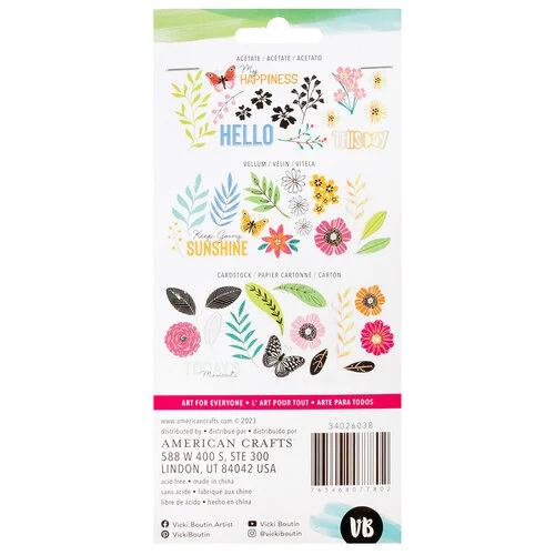 Vicki Boutin - Bold Bright Collection - Ephemera - Goodie Bag - Holographic Foil
