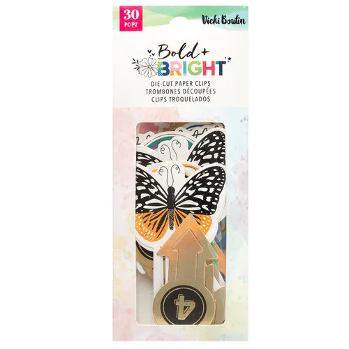 Vicki Boutin - Bold Bright Collection - Die-Cut Paper Clips