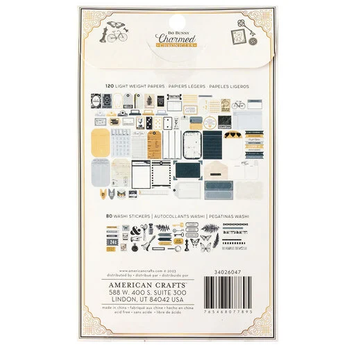 BoBunny - Charmed Chronicles Collection - Ephemera - Paperie Pack