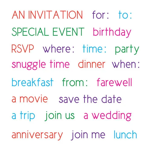 LDRS Creative - Clear Photopolymer Stamps - You're Invited Collage 1 LDRS Creative - Clear Photopolymer Stamps - You're Invited Collage