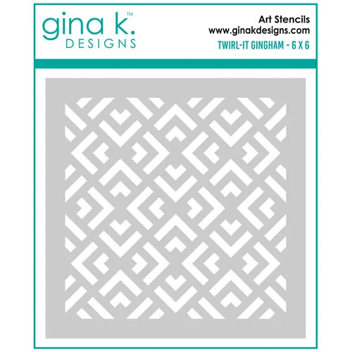 Gina K Designs - Stencils - Twirl It Gingham