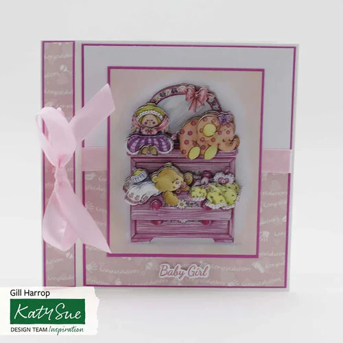 Katy Sue Designs - 3D Die Cut Decoupage Layers - Easy Pop Out Designs - Baby Girl