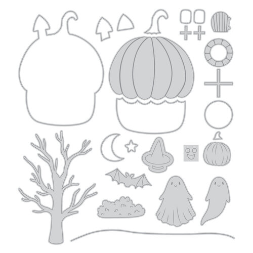 Scrapbook.com - Decorative Die Set - Build and Layer - Pumpkin House 2 Scrapbook.com - Decorative Die Set - Build and Layer - Pumpkin House