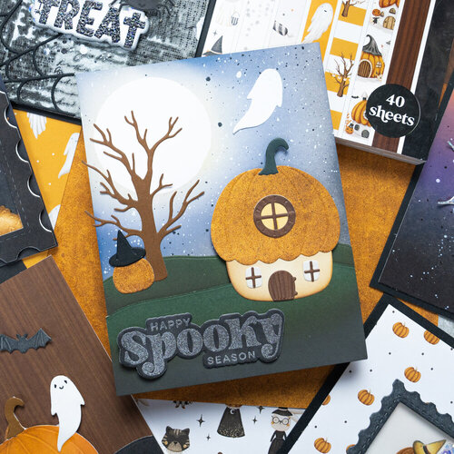 Scrapbook.com - Decorative Die Set - Build and Layer - Pumpkin House 6 Scrapbook.com - Decorative Die Set - Build and Layer - Pumpkin House