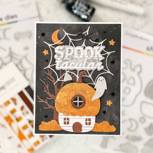 Scrapbook.com - Decorative Die Set - Build and Layer - Pumpkin House 7 Scrapbook.com - Decorative Die Set - Build and Layer - Pumpkin House