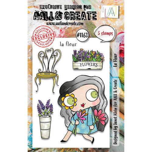 AALL and Create - Clear Photopolymer Stamps - La Fleur 1 AALL and Create - Clear Photopolymer Stamps - La Fleur