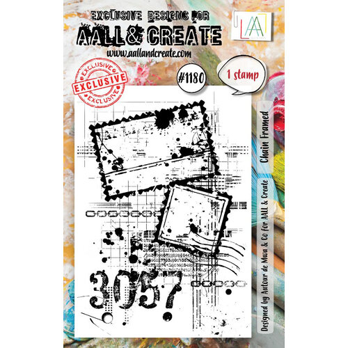 AALL and Create - Clear Photopolymer Stamps - Chain Framed 1 AALL and Create - Clear Photopolymer Stamps - Chain Framed