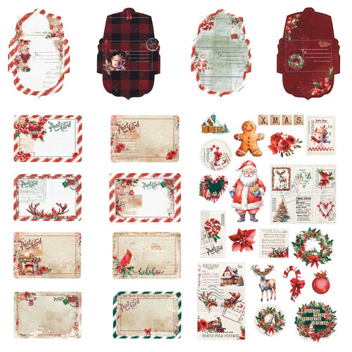 Prima - From The North Pole Collection - Postcard Kit 1 Prima - From The North Pole Collection - Postcard Kit