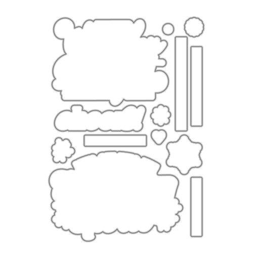 Scrapbook.com - Coordinating Die Set - Wonder & Delight